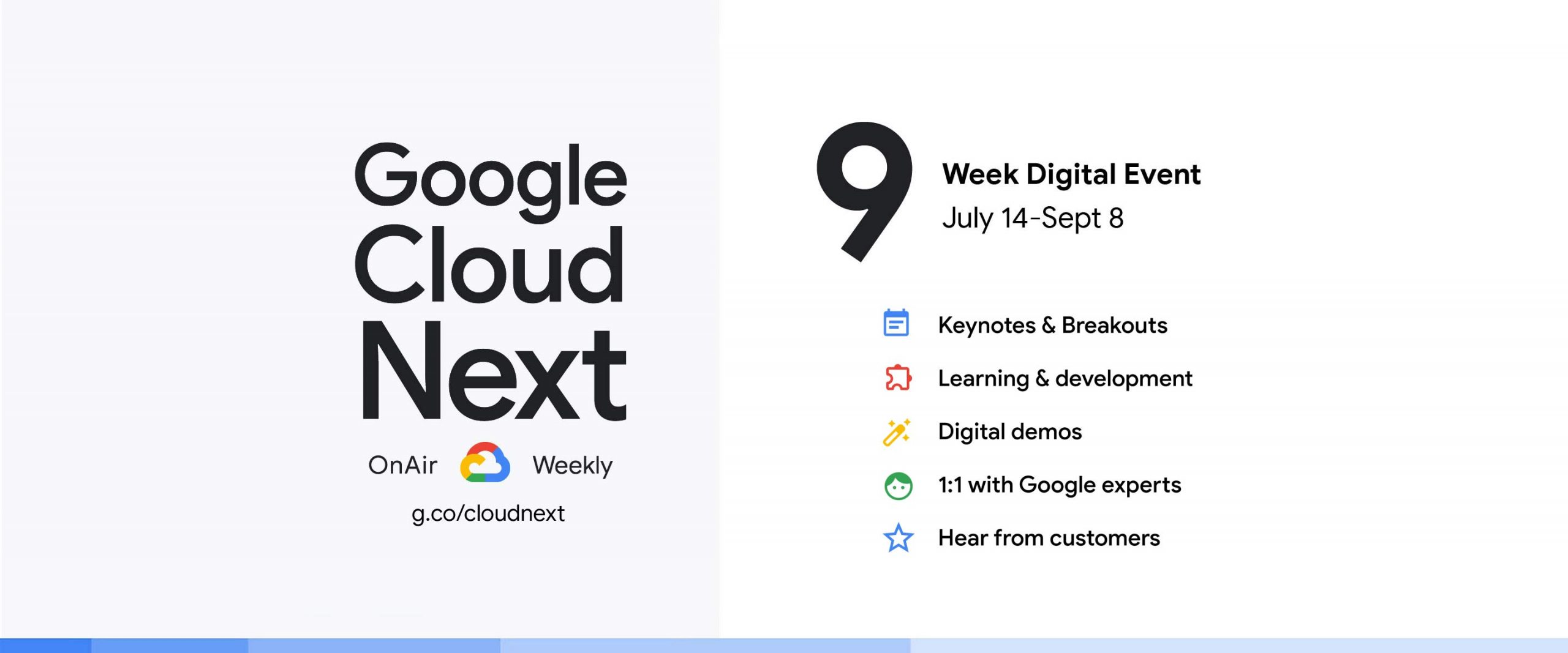 GCP – Your Google Cloud Next ‘20: OnAir cheat sheet
