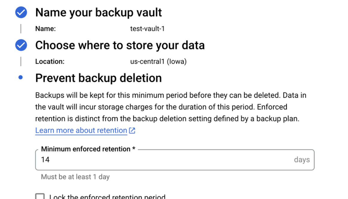Introducing backup vaults for cyber resilience and simplified Compute Engine backups