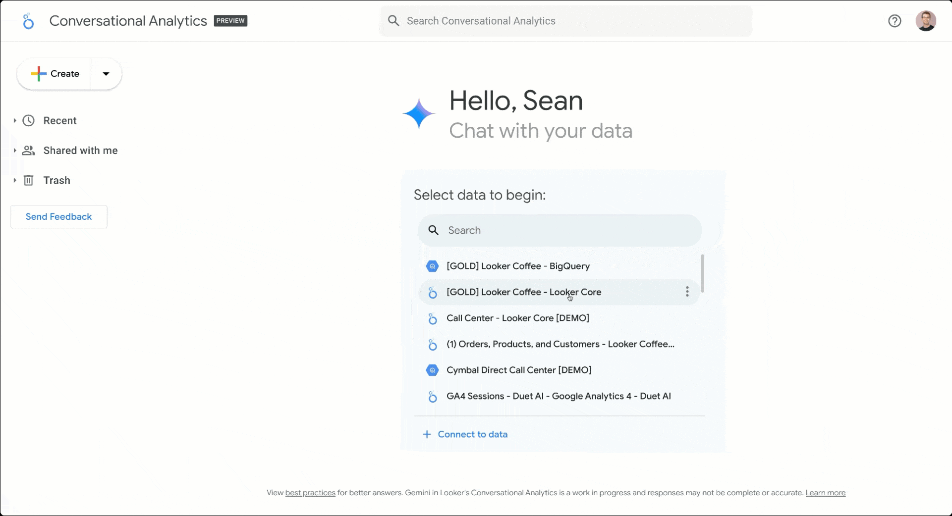 Chat with your business data - Conversational Analytics comes to Gemini in Looker